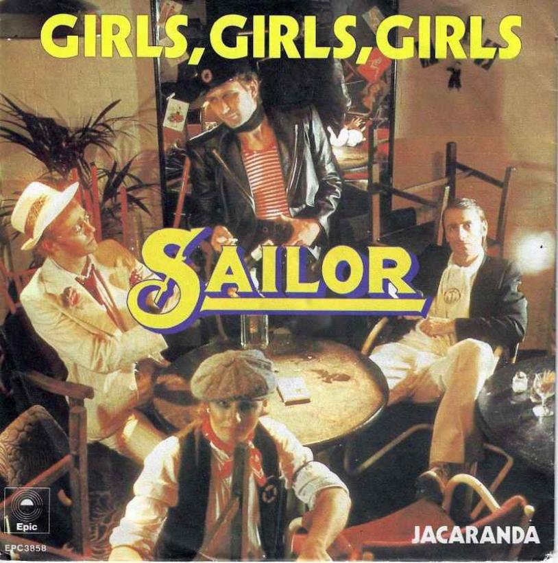 Sailor - Girls Girls Girls (7" Vinyl-Single Germany)