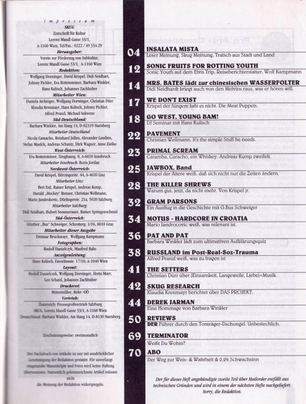 skug 019 Index