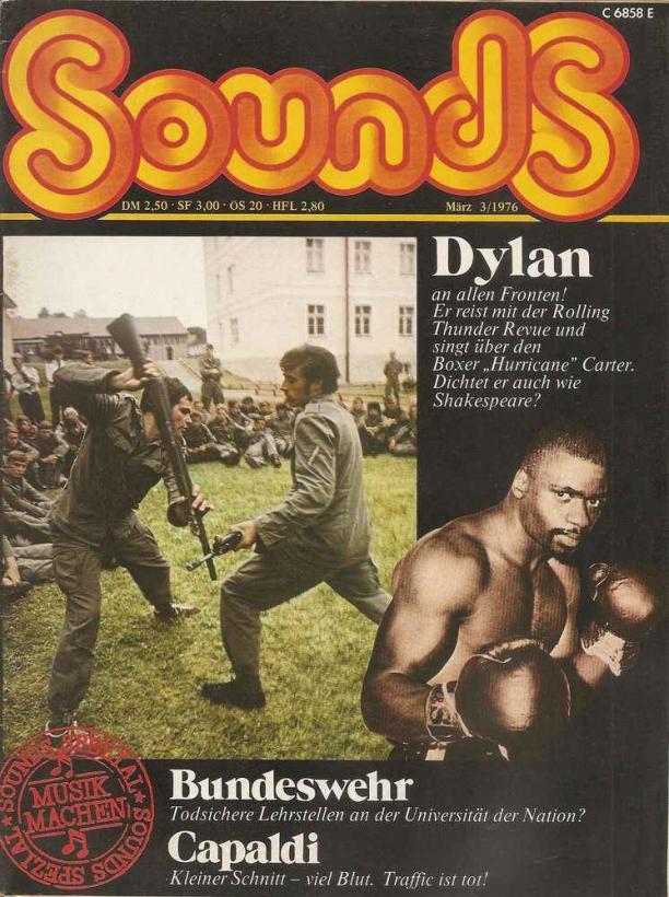 Sounds March 1976 cover