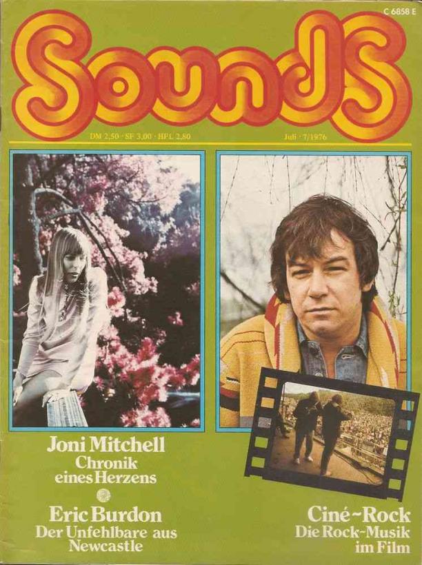 Sounds July 1976 cover