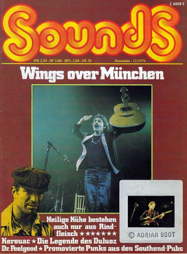 Sounds December 1976 cover