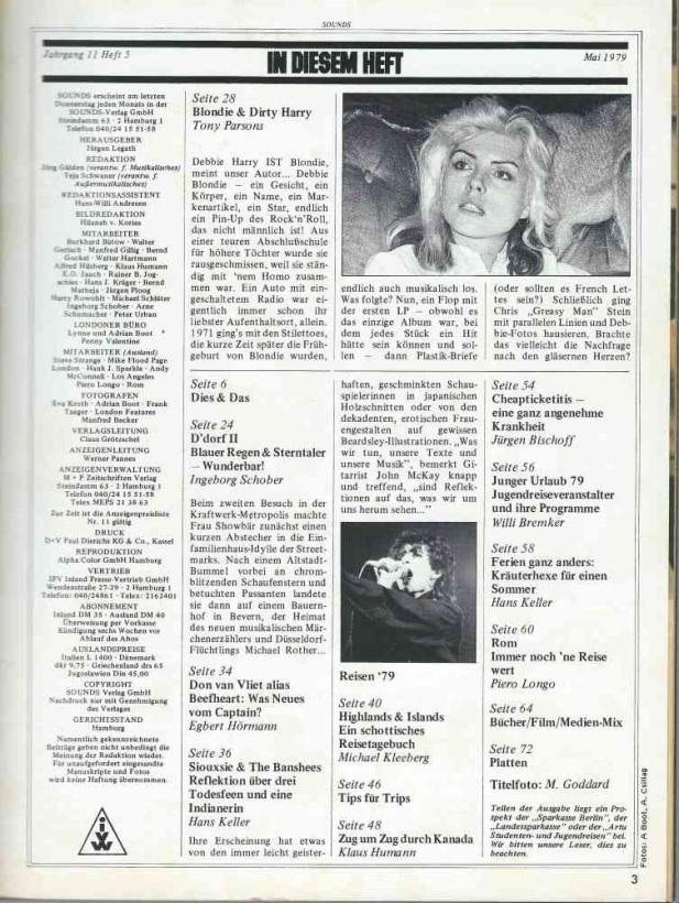 Sounds magazine 05 1979 index