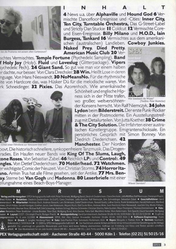 Spex 06/1989 content