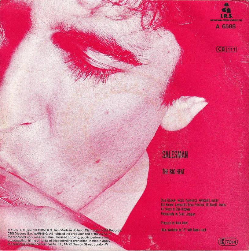 Stan Ridgway - Salesman  (7" Single Rueckseite)