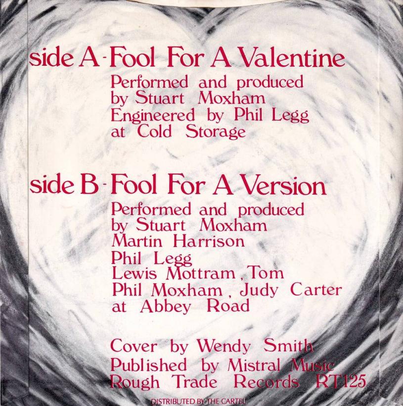 The Gist - Fool For A Valentine (7" Rueckseite)