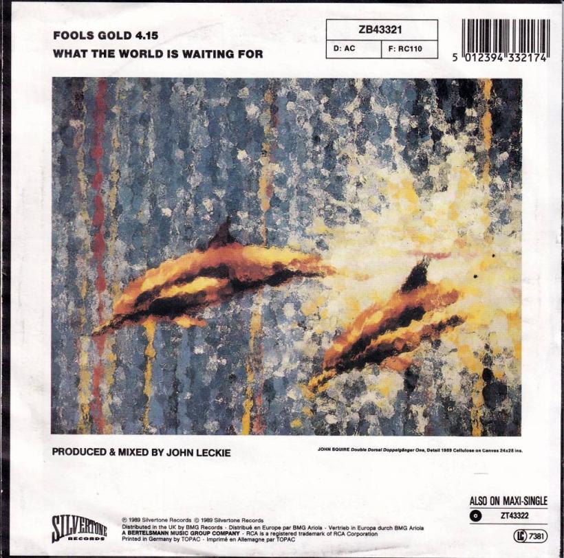 The Stone Roses - Fools Gold (7" Vinyl-Single Rueckseite)