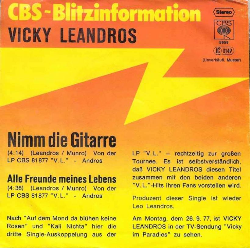 Vicky Leandros - Nimm die Gitarre (Blitzinfo)