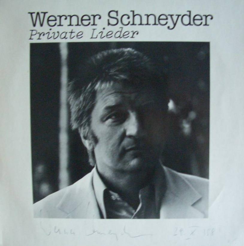 Werner Schneyder - Private Lieder (Vinyl-LP mit Autogramm)