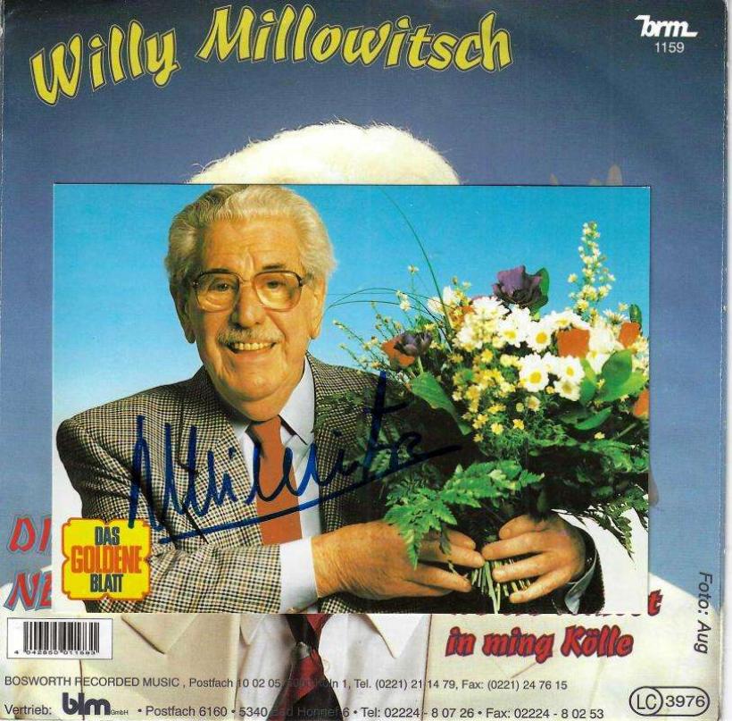 Willy Millowitsch - Die alten Neandertaler: Autogrammcard (7")