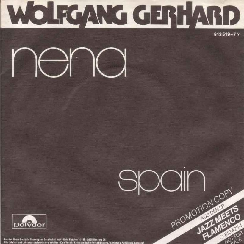 Wolfgang Gerhard - Nena / Spain: Promo Copy (Single)