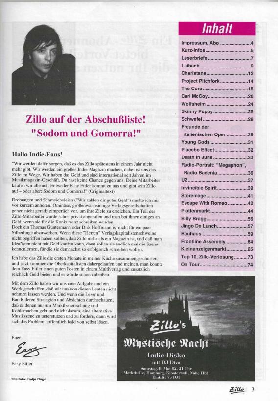 zillo 05 1992 Inhalt