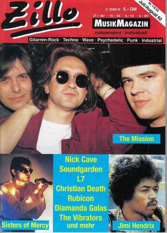 zillo 07 1992 Heftcover