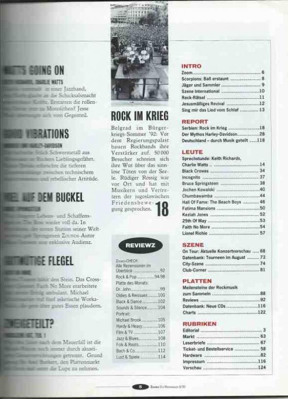 Zounds Musikmagazin Nr. 08